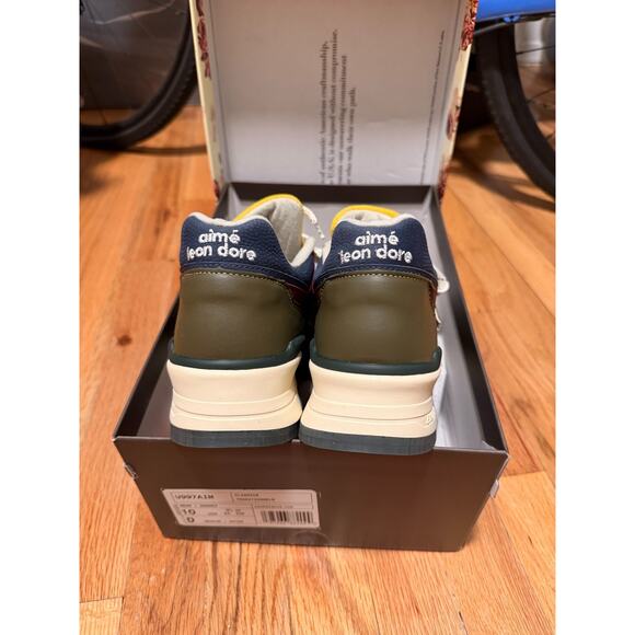 Aime Leon Dore x New Balance 997 Made in USA Dark Moss Angora Size 10 OG - Picture 5 of 6
